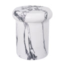 18.11"H Sculptural MGO Side Table