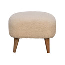 Square Footstool - Cream by HouseOfZazla