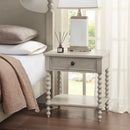 Traditional Durable Nightstand Table With Drawer And Shelf by HouseOfZazla