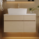 Floating Single Small Bathroom Vanity with Sink