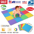 16Pcs Kids Puzzle Exercise Play Mat Interlocking Non-Toxic EVA Floor Mat Multi-Color Anti-Skid Playmat for Infants Baby Toddlers