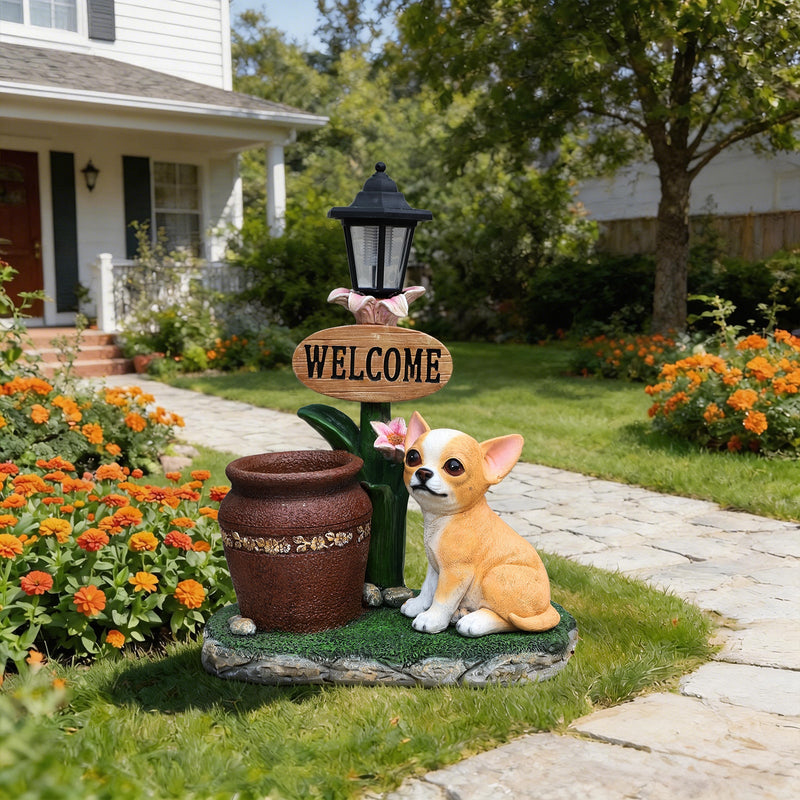 Sitting Corgi Dog Planter Outdoor Decor, photo 9 of 10