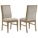 Dreydon - Upholstered Dining Side Chair (Set of 2) - Light Brown by HouseOfZazla