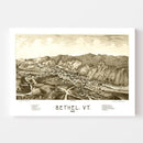 Vintage Map of Bethel, Vermont 1886
