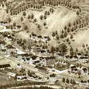 Vintage Map of Bethel, Vermont 1886