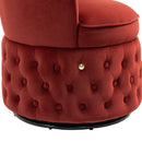 360 Degree Swivel Cuddle Barrel Accent Sofa Chairs, Round Armchairs with Wide Upholstered, Fluffy Velvet Fabric Chair for Living Room, Bedroom, Office, Waiting Rooms