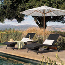 K&K 80'' Patio Wicker Chaise Lounge Chairs Set of 2 by HouseOfZazla