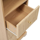 Tall Bathroom Cabinet With 1 Door, 3 Drawers, Open Storage - Wood by HouseOfZazla