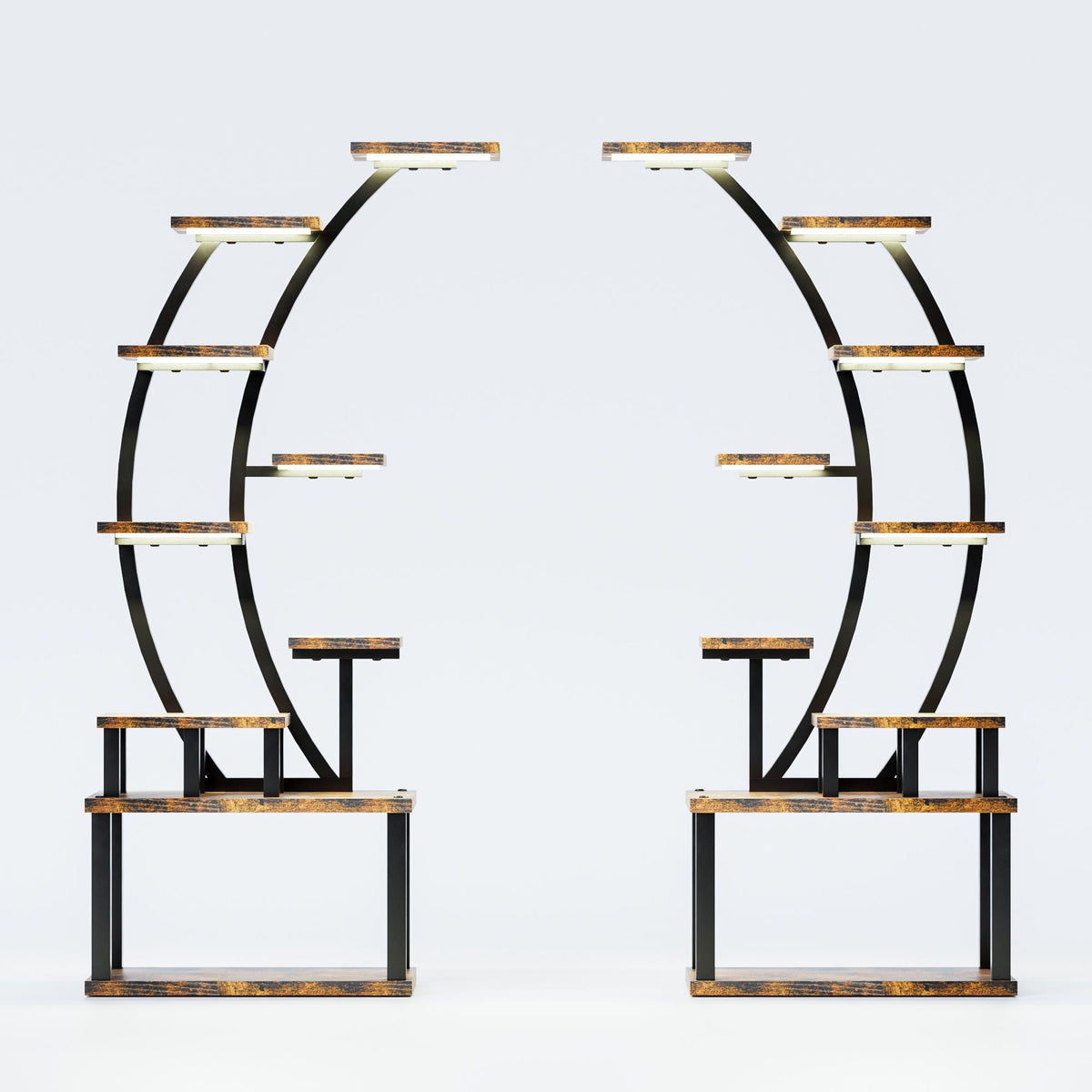 9 Tiered Indoor Plant Stand With 5 Adjustable Grow Lights, photo 8 of 29