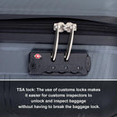 Hardshell Suitcase Spinner Wheels PP Luggage Sets Lightweight Durable Suitcase with TSA Lock,3-Piece Set (20/24/28), Gray