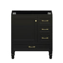 30" Black Bathroom Vanity by HouseOfZazla