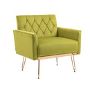Accent Chair, leisure single sofa with Rose Golden feet