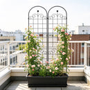 Metal Garden Trellis For Climbing Plants Outdoor Rustproof Plant Support Rose Trellis Netting Trellis by Unique Piece Furniture