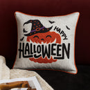 Happy Halloween Pumpkin Witch Throw Pillow Set of 2