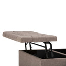 Harrison - Upholstered Coffee Table Storage Ottoman by Unique Piece Furniture