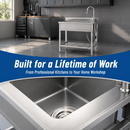 Stainless Steel Utility Sink, Freestanding Sink 2 by HouseOfZazla