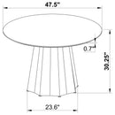 Dorgan - Round Dining Table - Black by HouseOfZazla