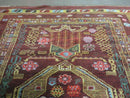 4' X 6' Antique Handmade Caucasian Shirvan Russian Armenian Wool Rug Colorful