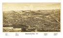 Vintage Map of Bennington, Vermont 1887