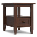 Warm Shaker - Narrow Side Table - Brown by HouseOfZazla