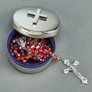 Round Covered Box With Cross On Lid by creativegiftsdirect
