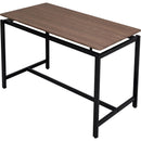 5-Piece Compact Bar Table Set with Table and Stools - Modern Industrial Design, Space-Saving Furniture for Dining Room and Breakfast Nook (Dark Brown)