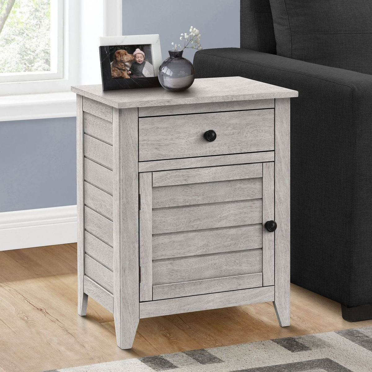 Accent Nightstand, Storage Drawer, Transitional, photo 6 of 15