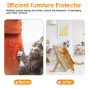 5 Changeable Forms Cardboard Cat Scratcher Double-Sided Cat Scratching Pad With Solid Wood Structure Indoor Reversible Cat Scratcher Lounge