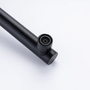 3 Hole Wall Mount Widespread Bathroom Waterfall Bathtub Faucet Mixer Taps with Hand Shower