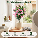 Artificial Camellia Tree 39.5" with Cement Pot by LJGDeals