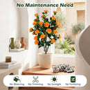 Artificial Camellia Tree 39.5" with Cement Pot by LJGDeals
