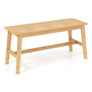 39.5 Inch Bamboo Dining Bench with Handwoven Rattan Seat for Indoor Outdoor-Natural by LJGDeals