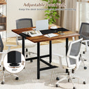 39.5" Square Conference Table with Thickened Tabletop