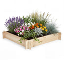 39.5" x 39.5" Square Wooden Raised Garden Bed by DirectDeals