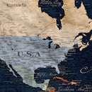 Personalized Antique World Map Canvas Print – Custom Push