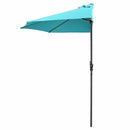 9Ft Patio Bistro Half Round Umbrella by LJGDeals