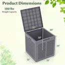 39 Gallon Deck Box with Lockable Lid - Weatherproof Storage by LJGDeals