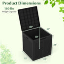 39 Gallon Deck Box with Lockable Lid - Weatherproof Storage by DirectDeals