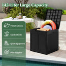 39 Gallon Deck Box with Lockable Lid - Weatherproof Storage by LJGDeals
