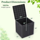 39 Gallon Deck Box with Lockable Lid - Weatherproof Storage by LJGDeals