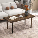 39 Inch Coffee Table with Slatted Tabletop for Living Room & Reception Room by LJGDeals