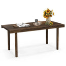 39 Inch Coffee Table with Slatted Tabletop for Living Room & Reception Room by LJGDeals