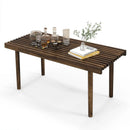 39 Inch Coffee Table with Slatted Tabletop for Living Room & Reception Room by LJGDeals