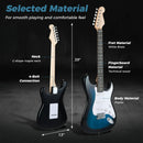 39 Inch Full Size Electric Guitar Beginner Kit with Amplifier for Starter by LJGDeals