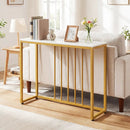 39"Modern Console Table with Built-in Charging Station by LJGDeals