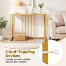39"Modern Console Table with Built-in Charging Station by DirectDeals