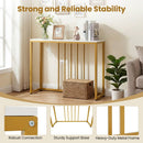 39"Modern Console Table with Built-in Charging Station by LJGDeals