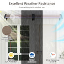 Door Awning 39x30 Inch Polycarbonate Window Canopy by DirectDeals