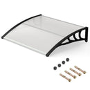 Door Awning 39x30 Inch Polycarbonate Window Canopy by DirectDeals