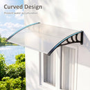 Door Awning 39x30 Inch Polycarbonate Window Canopy by DirectDeals